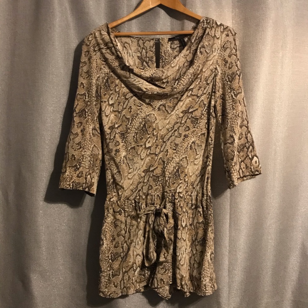 BCBGMaxAzria snakeskin romper